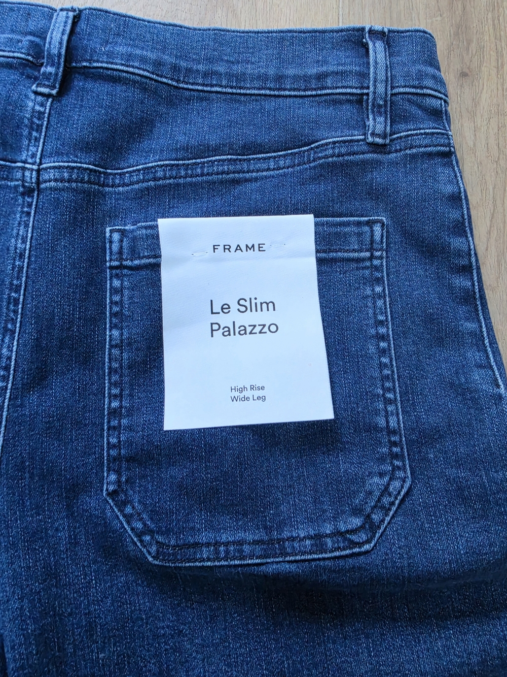FRAME NWT Le Slim Palazzo High Rise Wide Leg Jeans Size 32 - Picture 9 of 10